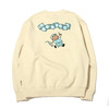 DC SHOES 21 FLEECE EMB DESIGN CREW BEIGE DPO214012-LBB画像