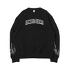 DC SHOES 21 FLEECE FIRE PATTERN CREW BLACK DPO214015-BLK画像