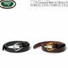 Tory Leather 1 1/4 Creased Belt w/ Brass HD画像