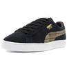 PUMA SUEDE CLASSIC FLANNEL "FLANNEL PACK" PUMA BLACK/MARSHMALLOW 384605-01画像