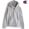 Champion REVERSE WEAVE ZIP HOODED SWEATSHIRT SILVER GREY C3-W103-040画像