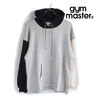 gym master メンズ オーガニックコットン吊り編み裏毛プルパーカー 杢グレークレイジー G733678-91画像