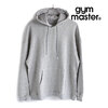 gym master メンズ オーガニックコットン吊り編み裏毛プルパーカー 杢グレー G733678-03画像