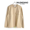 VALENCIANO BY KELME メンズ クルーネックスウェットシャツ BEIGE KV590-37画像