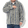 STUSSY STRIPED SHERPA SHIRT 1110197画像