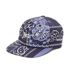 atmos × ELEPHANT BRAND BANDANA 6 PANEL CAP NAVY MAT21-A015画像