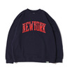 atmos × ELEPHANT BRAND NEWYORK CREW SWEAT NAVY/RED MAT21-A013画像