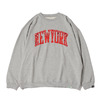 atmos × ELEPHANT BRAND NEWYORK CREW SWEAT GRAY/RED MAT21-A013画像