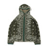atmos x ELEPHANT BRAND BANDANA FLEECE JACKET OLIVE MAT21-A011画像