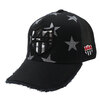 YOSHINORI KOTAKE DESIGN STAR柄 444LOGO MESH CAP BLACK画像