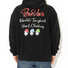 BEN DAVIS Triple Icon Print Pullover Hoodie WHITE LABEL BDZ1-3001画像