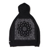 atmos AM BANDANA HOODIE BLACK MAT21-A048画像