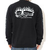TOY MACHINE Flame Fist Embroidery Crew Sweat TMFBSW14画像