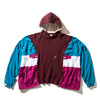 Kinetics REMAKE NYLON SLEEVE HOODY BURGUNDY KSRM025画像