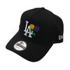 NEW ERA Los Angeles Dodgers Rose 9FORTY A-Frame Cap BLACK画像
