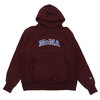 Champion × MoMA Reverse Weave Hoodie MAROON画像