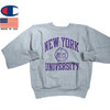 Champion C5-U007 CLASSIC COLLAGE REVERSE WEAVE CREW "NYU"画像