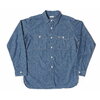 WAREHOUSE Lot 3035 TRIPLE STITCH L/S WORK SHIRTS(LOOSE-FIT) シャンブレー(サックス) OR画像