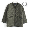 FRED PERRY MIE LAVENHAM QUILTED LINER OLIVE GREEN J2852-G97画像