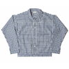 WAREHOUSE Lot 2166 INDIGO CHECK ROUND COLLAR JACKET画像