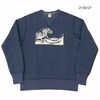 BARNS COZUN CREW NECK SWEAT "江戸浮世絵" BR-21338画像