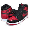 NIKE AIR JORDAN 1 RETRO HI OG PATENT BRED black/white-varsity 555088-063画像