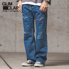 GLIMCLAP Likes vintage processing semi-flared silhouette jeans 12-127-GLS-CC画像