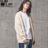 GLIMCLAP collar-less design cotton sweater cardigan 12-112-GLS-CC画像