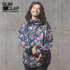 GLIMCLAP Floral & Chain graphic & zip bias design hoodie 12-129-GLS-CC画像