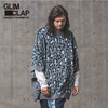 GLIMCLAP Leopard pattern cotton sweater poncho画像