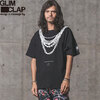 GLIMCLAP Chain photo print design short-sleeve T-shirt 12-114-GLS-CC画像