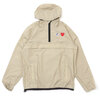 PLAY COMME des GARCONS × K-WAY PACKABLE HALF ZIP JACKET BEIGE画像