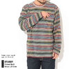 STUSSY Printed Multi Stripe L/S Crew 1140274画像