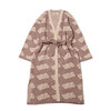 UGG モノグラムロゴ ニットガウン BROWN 21AW-RUGTP12画像