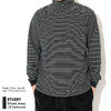 STUSSY Striped Jersey L/S Turtleneck 1140276画像
