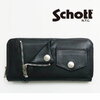 Schott LEATHER RIDERS ZIP WALLET 3129110画像