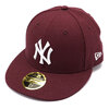 NEW ERA LP 59FIFTY MLB キャップ カスタム ニューヨーク・ヤンキース マルーン 13054423画像