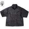 CORONA #CJ001-22-03 Utility Game Jacket / Black Key Stripe - Grey Stripe on Black画像
