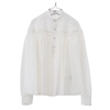 Scye Linen Tucked Half Placket Shirt 1222-31016画像