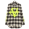 VETEMENTS DOUBLE ANARCHY LOGO FLANNEL SHIRT UE52SH800画像