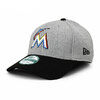 NEW ERA Miami Marlins 9FORTY CAP GREY BLACK AP80161285画像