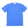 PLAY COMME des GARCONS MENS Small Red Heart S/S T-Shirt BLUE画像