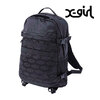 X-girl OVAL LOGO ADVENTURE BACKPACK BLACK 105221053007画像