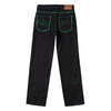 SUPPLIER FIRE PATTERN STITCH LOGO DENIM BLACK/GREEN画像