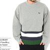 FRED PERRY Knit Panelling Crew Sweat F1890画像