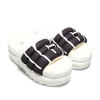 UGG W MAXI SLIDE LOGO White 1127067-WHT画像