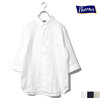 Pherrow's B.D. ボタンダウン シャツ SHIRTS 七分袖 Linen フレンチリネン 無地 22S-P7BD1画像