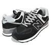 new balance WL574EVB BLACK画像