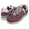 new balance ML574EVM BURGUNDY画像