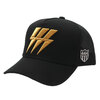 YOSHINORI KOTAKE DESIGN × BARNEYS NEWYORK BLACK LINE THUNDER LOGO MESH CAP BLACKxGOLD画像